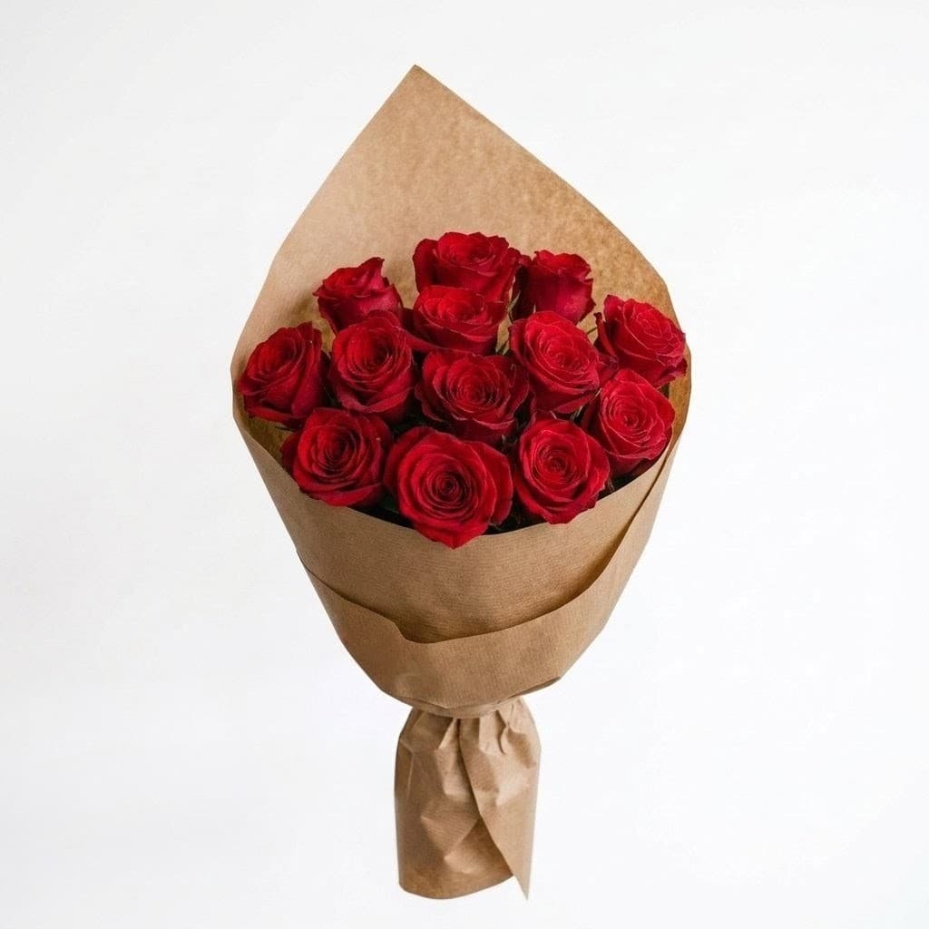 Red Passion - 13 růží (velikost M) 1